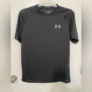 Under Armour The Tech Tee Short Sleeve Quick Dry Black mesh T Shirt size Medium